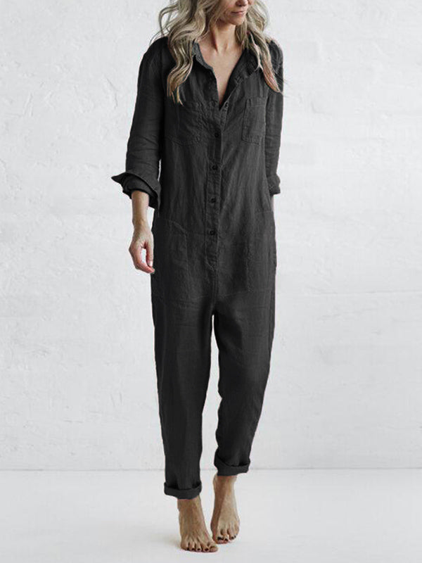 Aura | Long-Sleeve Jumpsuit