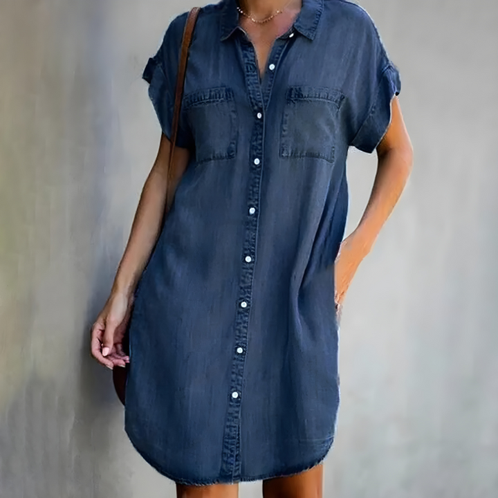 Zinnia | Denim Dress